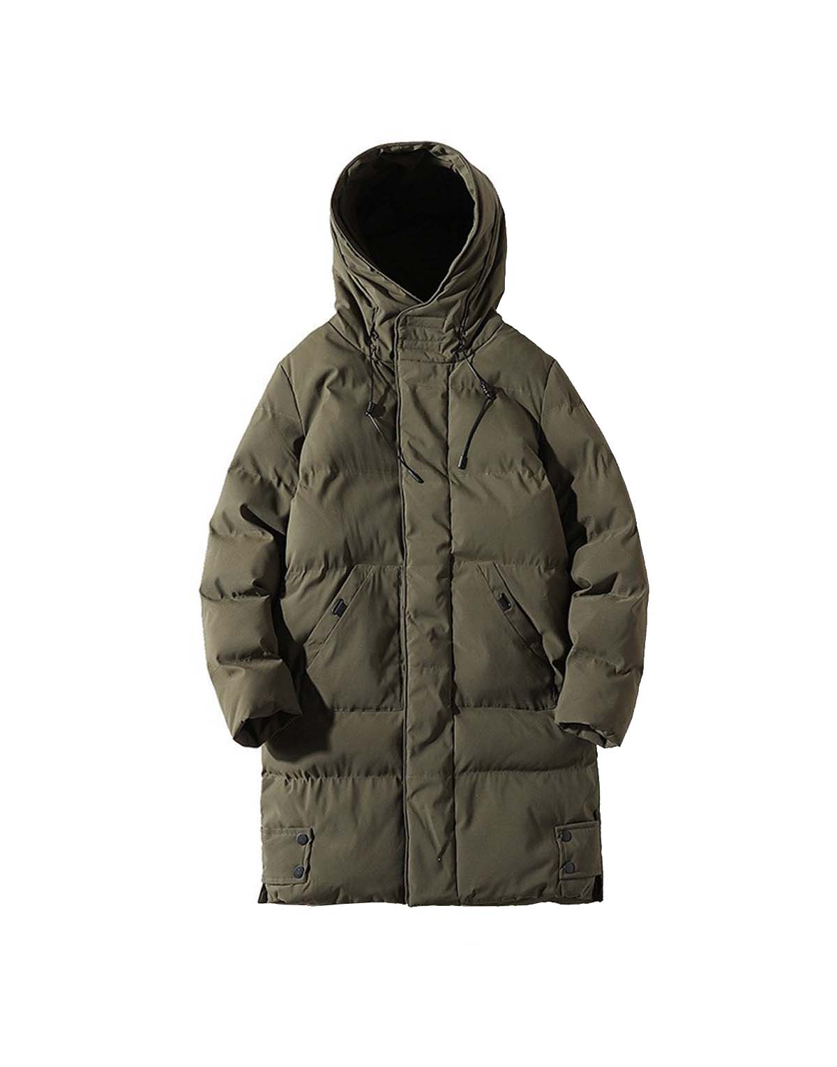 Men's mid-long thick cotton jacket-mc970-1